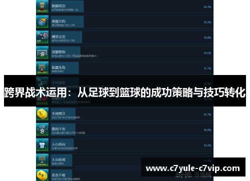 跨界战术运用：从足球到篮球的成功策略与技巧转化